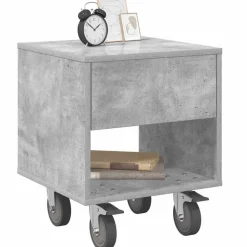 vidaXL Mesita de Noche Gris Concreto 40,5 x 40 x 48 cm Gris hormigón Best
