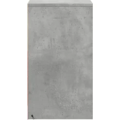vidaXL Mesita de noche luces LED 2 uds madera ingeniería gris hormigón Gris hormig&oacute;n