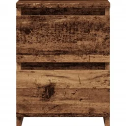 vidaXL Mesas-Mesita de noche madera de ingeniería envejecida 30x30x40 cm