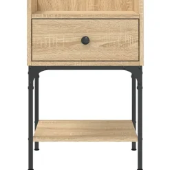 vidaXL Mesita de noche madera de ingeniería 40,5x31x60 cm Roble Sonoma Online