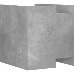 vidaXL Mesita de noche madera de ingeniería gris hormigón 45x50x50 cm Gris hormigón Hot
