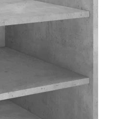 vidaXL Mesita de noche madera de ingeniería gris hormigón 45x50x50 cm Gris hormigón Hot