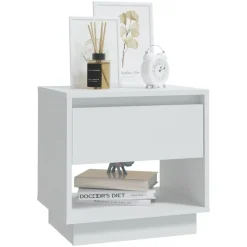 vidaXL Mesas-Mesita de noche madera contrachapada 45x34x44 cm