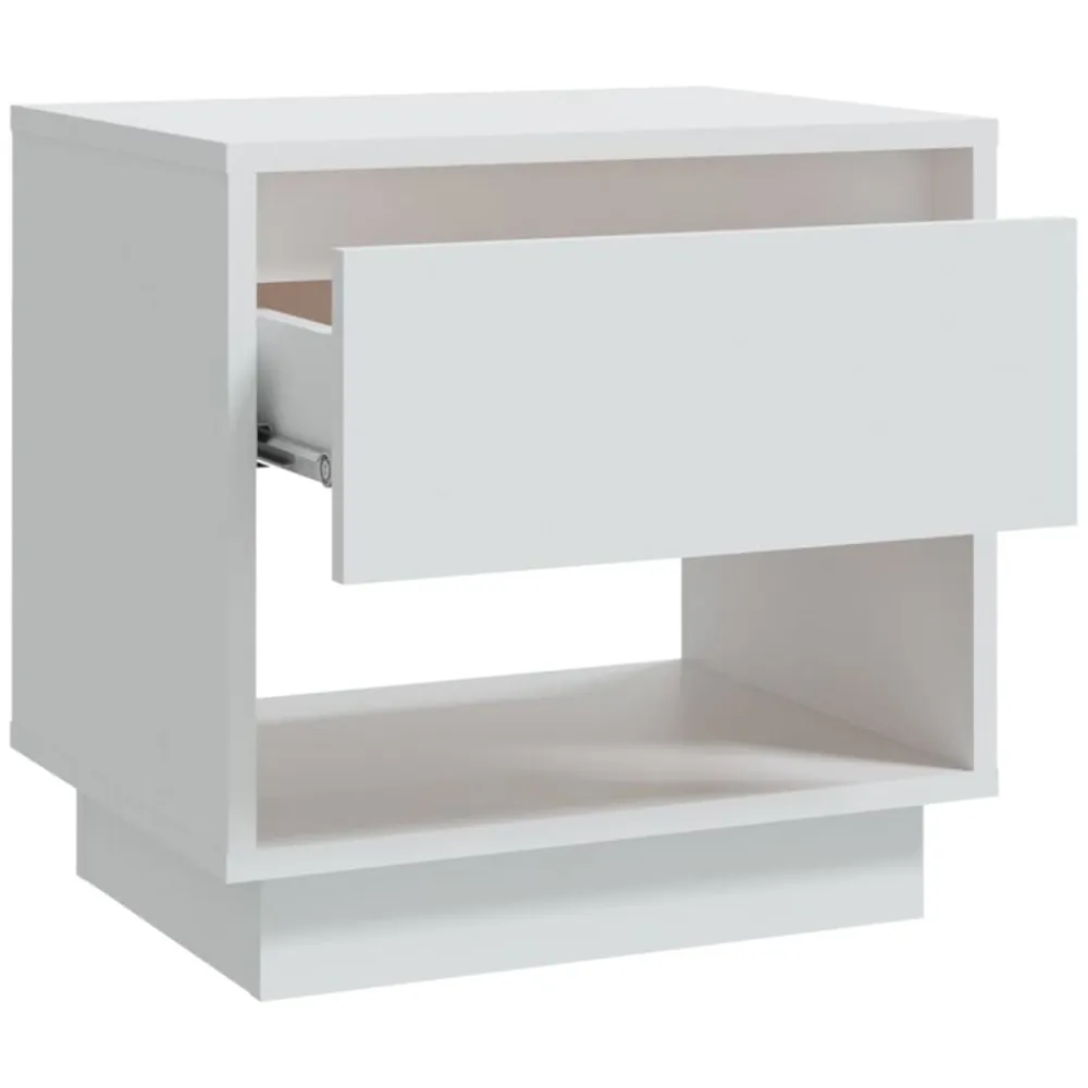 vidaXL Mesas-Mesita de noche madera contrachapada 45x34x44 cm