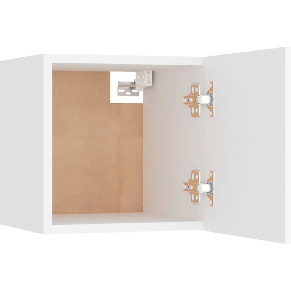 vidaXL Mesita de noche madera de ingeniería blanca 30,5x30x30 cm Blanco Sale