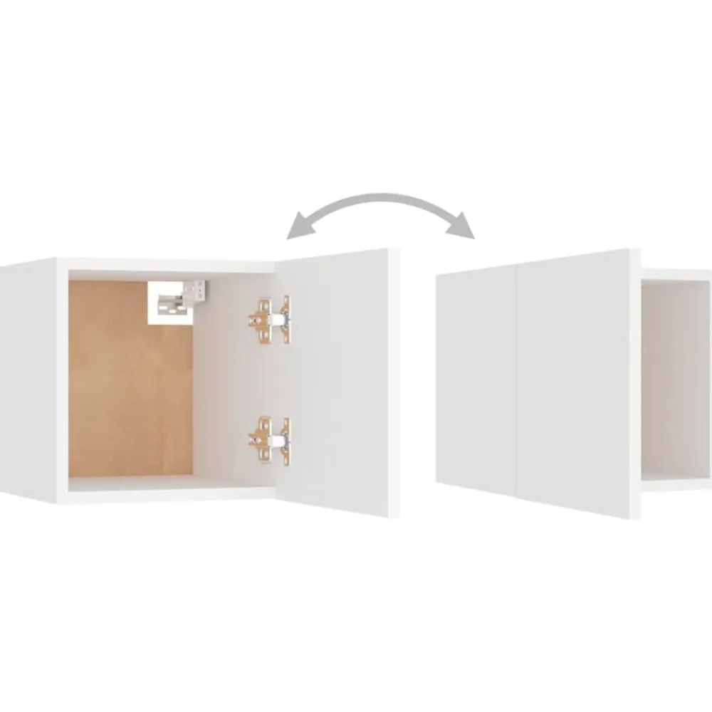 vidaXL Mesita de noche madera de ingeniería blanca 30,5x30x30 cm Blanco Sale
