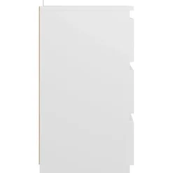 vidaXL Mesita de noche madera de ingeniería 40x35x62,5 cm Blanco Outlet