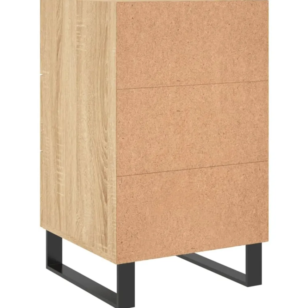 vidaXL Mesita de noche madera de ingeniería 40x40x66 cm Roble Sonoma Outlet