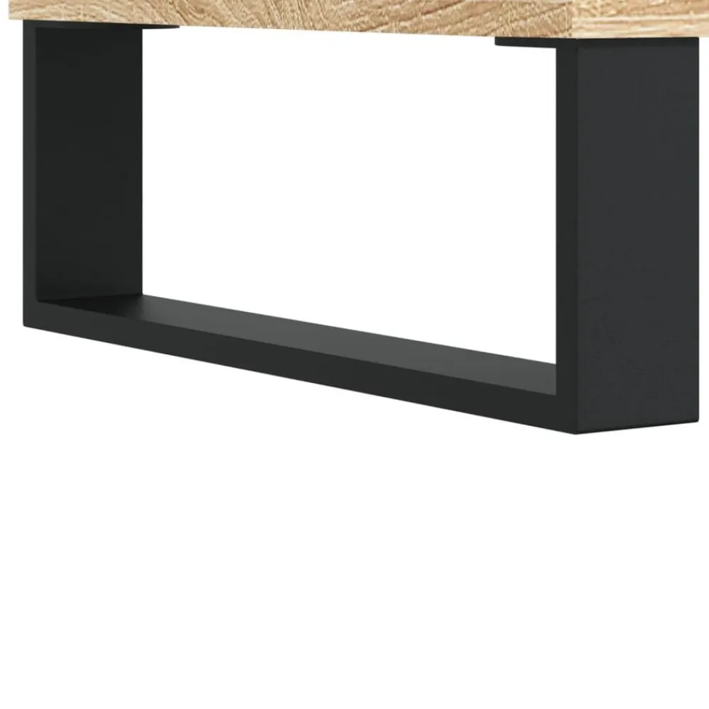 vidaXL Mesita de noche madera de ingeniería 40x40x66 cm Roble Sonoma Outlet