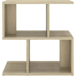 vidaXL Mesita de noche madera contrachapada 50x30x51,5cm Roble Sonoma New