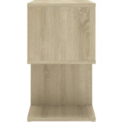 vidaXL Mesita de noche madera contrachapada 50x30x51,5cm Roble Sonoma New