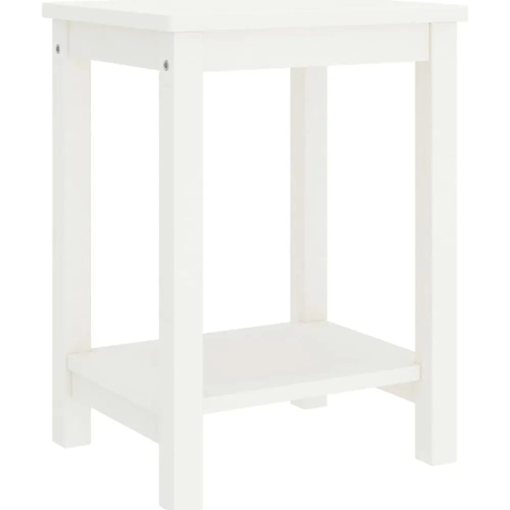 vidaXL Mesas-Mesita de noche madera maciza de pino 35x30x47 cm