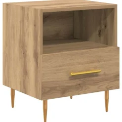 vidaXL Mesita de Noche Marrón 40 x 35 x 47,5 cm Madera de ingeniería Roble artisan Hot