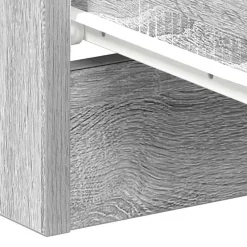 vidaXL Mesita de noche madera contrachapada 38x35x56 cm Gris sonoma Online