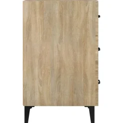 vidaXL Mesita de noche madera de ingeniería 40x40x66 cm Roble Sonoma Clearance