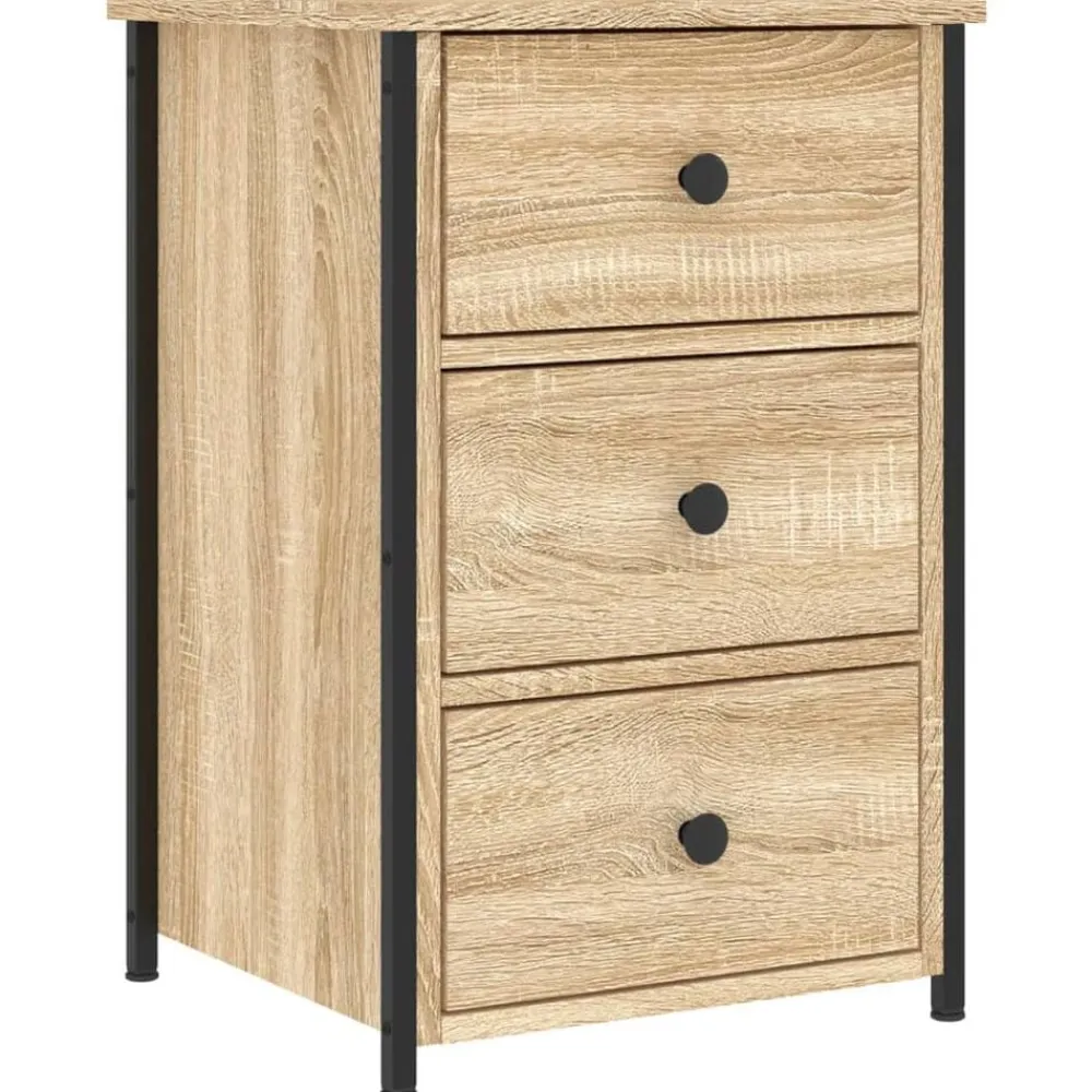 vidaXL Mesita de noche madera de ingeniería 40x36x60 cm Roble Sonoma Clearance