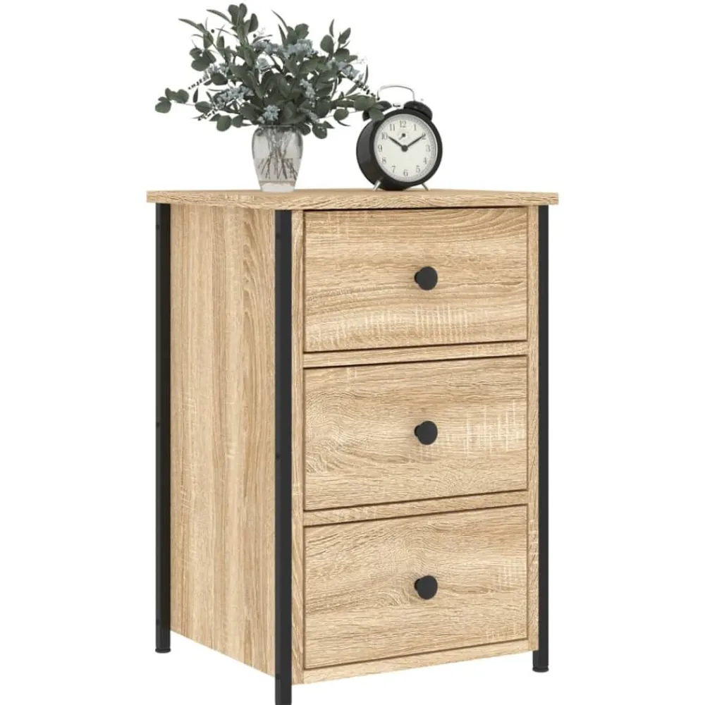 vidaXL Mesita de noche madera de ingeniería 40x36x60 cm Roble Sonoma Clearance