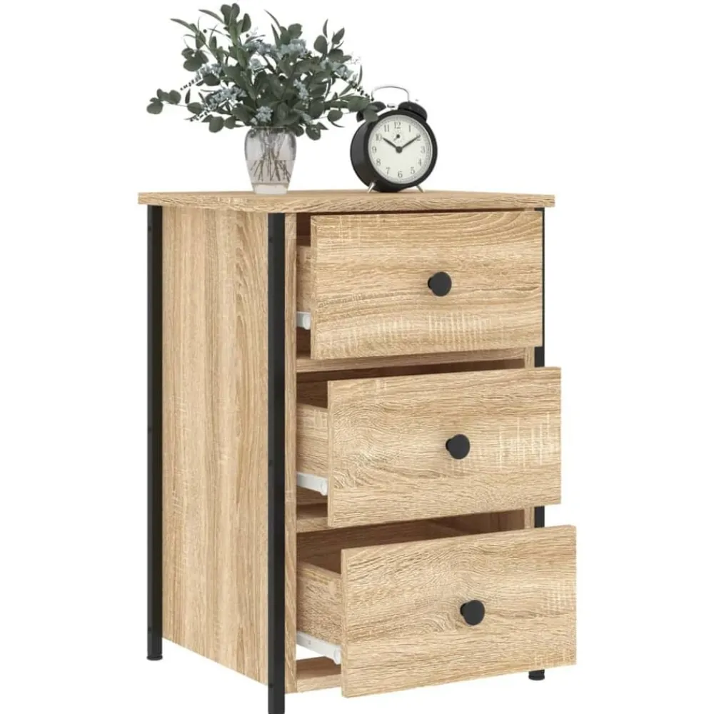 vidaXL Mesita de noche madera de ingeniería 40x36x60 cm Roble Sonoma Clearance