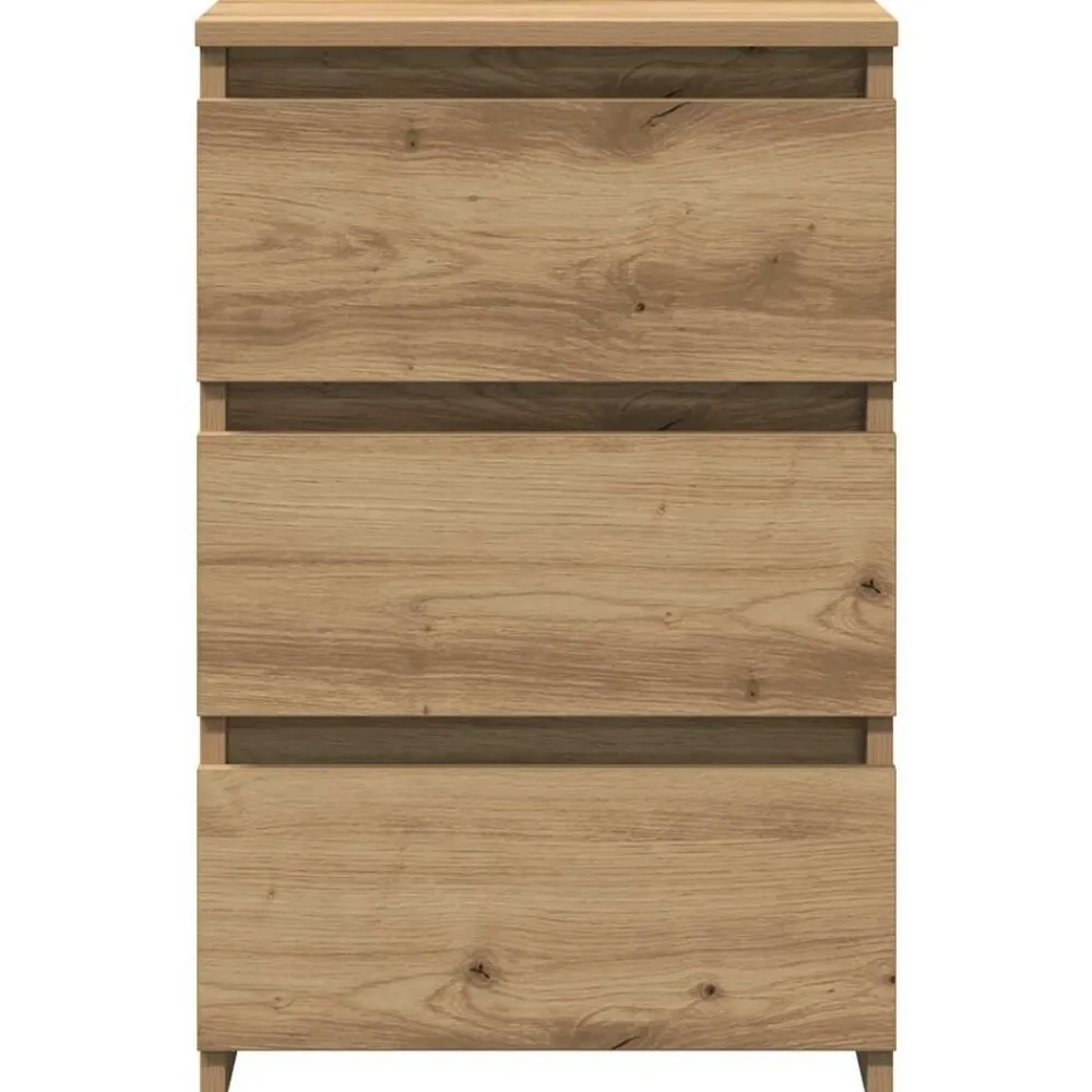 vidaXL Mesas-Mesita de noche madera de ingeniería 40x35x62,5cm