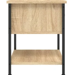 vidaXL Mesas-Mesita de noche madera de ingeniería 34x35,5x45 cm