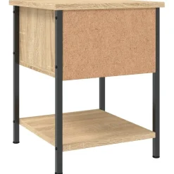 vidaXL Mesas-Mesita de noche madera de ingeniería 34x35,5x45 cm