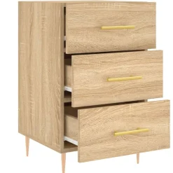 vidaXL Mesita de noche madera de ingeniería 40x40x66 cm Roble Sonoma Outlet