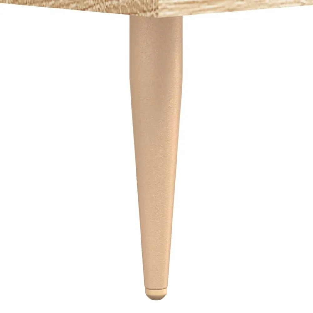 vidaXL Mesita de noche madera de ingeniería 40x40x66 cm Roble Sonoma Outlet