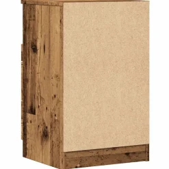 vidaXL Mesita de noche madera de ingeniería envejecida 40x36x65 cm Madera antigua Online