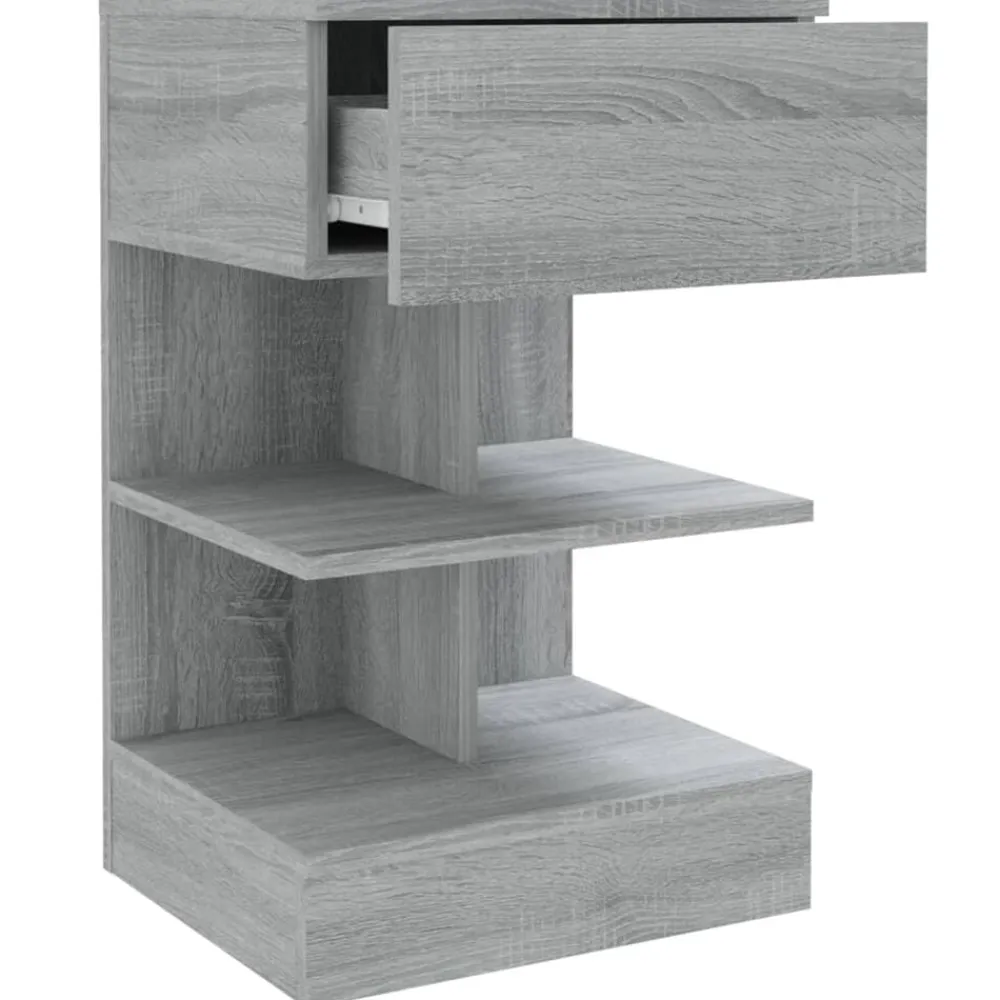 vidaXL Mesas-Mesita de noche madera contrachapada 40x35x65 cm