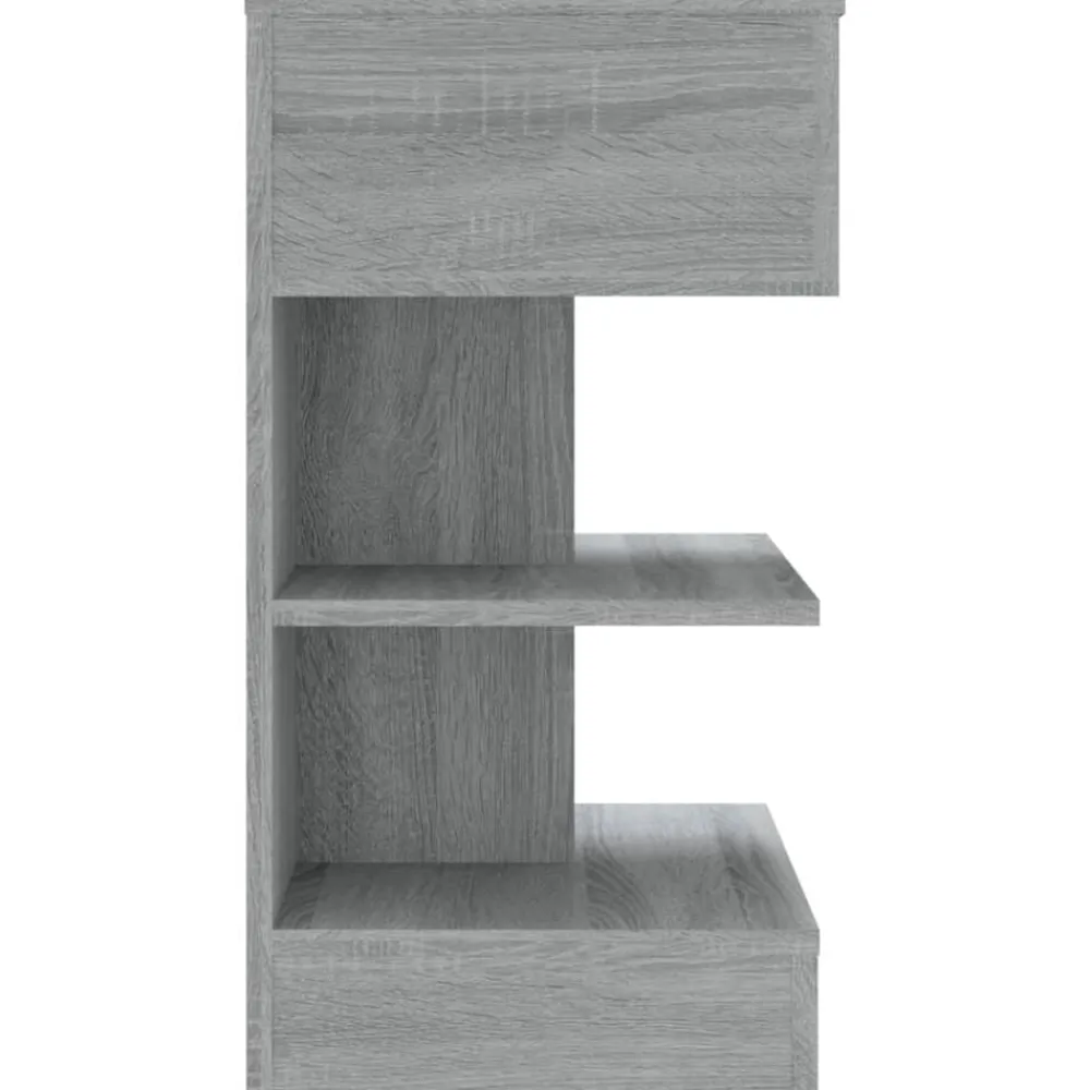 vidaXL Mesas-Mesita de noche madera contrachapada 40x35x65 cm