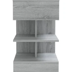 vidaXL Mesas-Mesita de noche madera contrachapada 40x35x65 cm