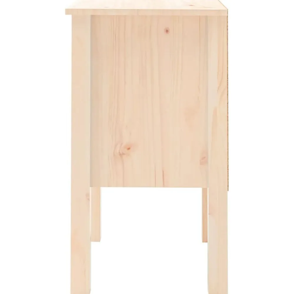 vidaXL Mesita de noche madera maciza de pino 40x35x61,5 cm Marrón