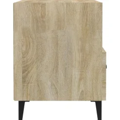 vidaXL Mesas-Mesita de noche madera contrachapada color