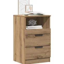 vidaXL Mesas-Mesita de noche madera de ingeniería 40x36x65 cm