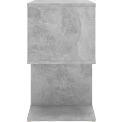 vidaXL Mesas-Mesita de noche madera de ingeniería gris hormigón 50x30x51,5cm