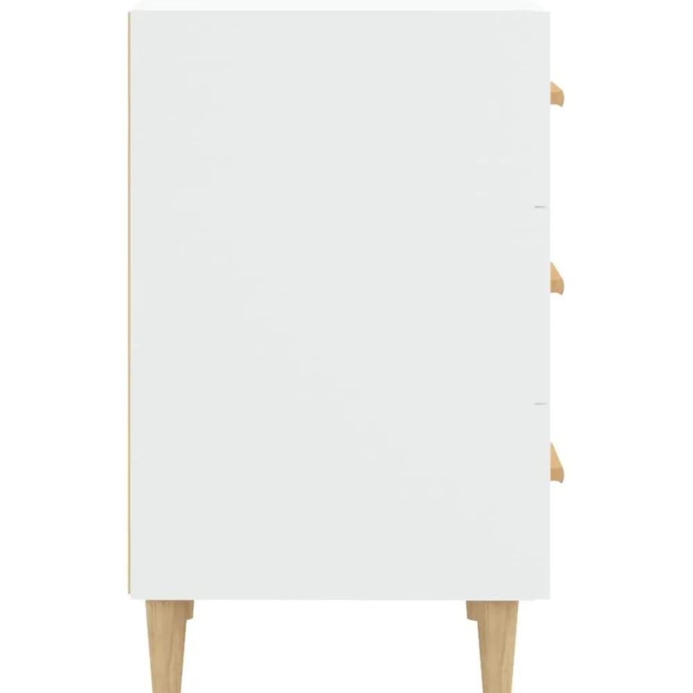 vidaXL Mesas-Mesita de noche madera de ingeniería 40x40x66 cm