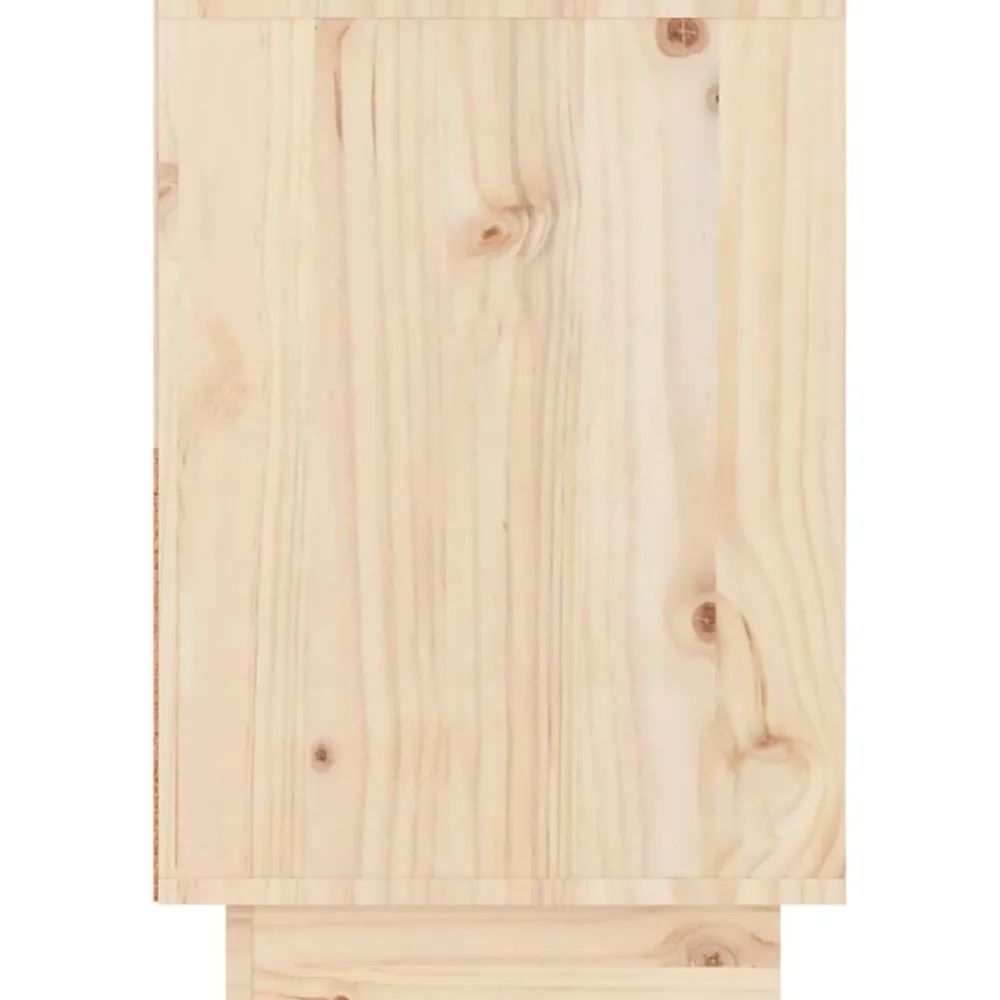 vidaXL Mesas-Mesita de noche madera maciza de pino 60x34x51 cm