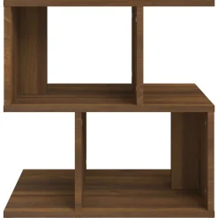 vidaXL Mesas-Mesita de noche madera contrachapada marrón roble 50x30x51,5cm