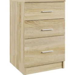 vidaXL Mesas-Mesita de noche madera contrachapada 40x40x63 cm