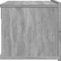 vidaXL Mesita de noche madera contrachapada 40x30x30 cm Gris sonoma Discount