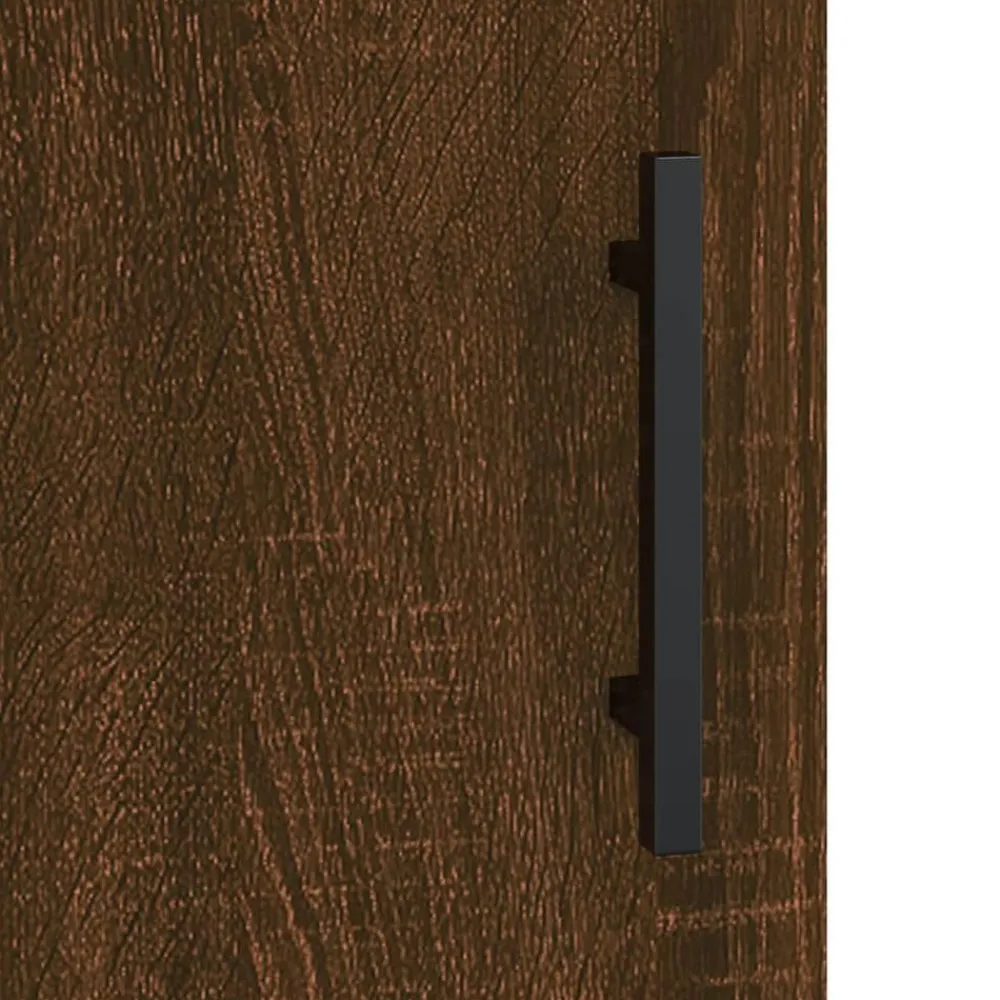 vidaXL Mesas-Mesita de noche madera de ingeniería marrón roble 40x40x50 cm