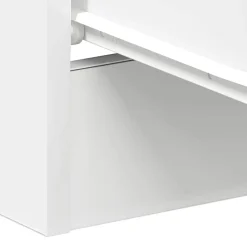 vidaXL Mesita de noche madera contrachapada 38x35x56 cm Blanco Best