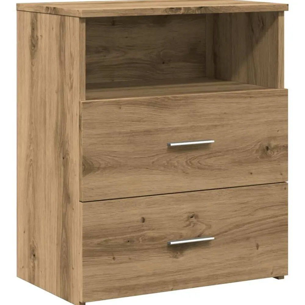 vidaXL Mesas-Mesita de noche madera de ingeniería 50x32x60 cm