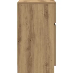 vidaXL Mesita de noche madera de ingeniería roble artisian 39x35x65 cm Roble artisan New