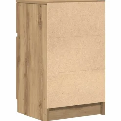 vidaXL Mesita de noche madera de ingeniería roble artisian 39x35x65 cm Roble artisan New