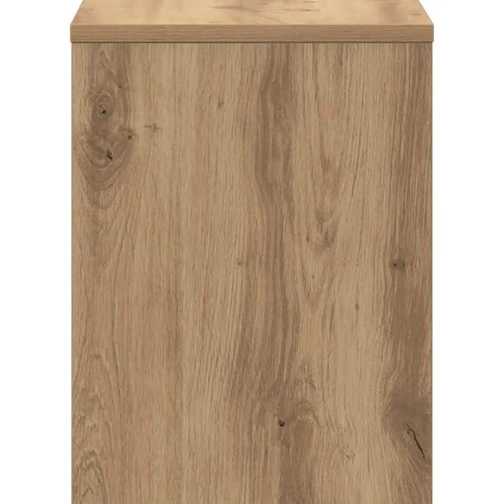 vidaXL Mesita de noche madera de ingeniería 30x30x40 cm Roble artisan Discount
