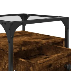vidaXL Mesas-Mesita de noche madera de ingeniería 40x40x55 cm