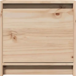 vidaXL Mesita de noche madera maciza de pino 40x30,5x40 cm Natural Online
