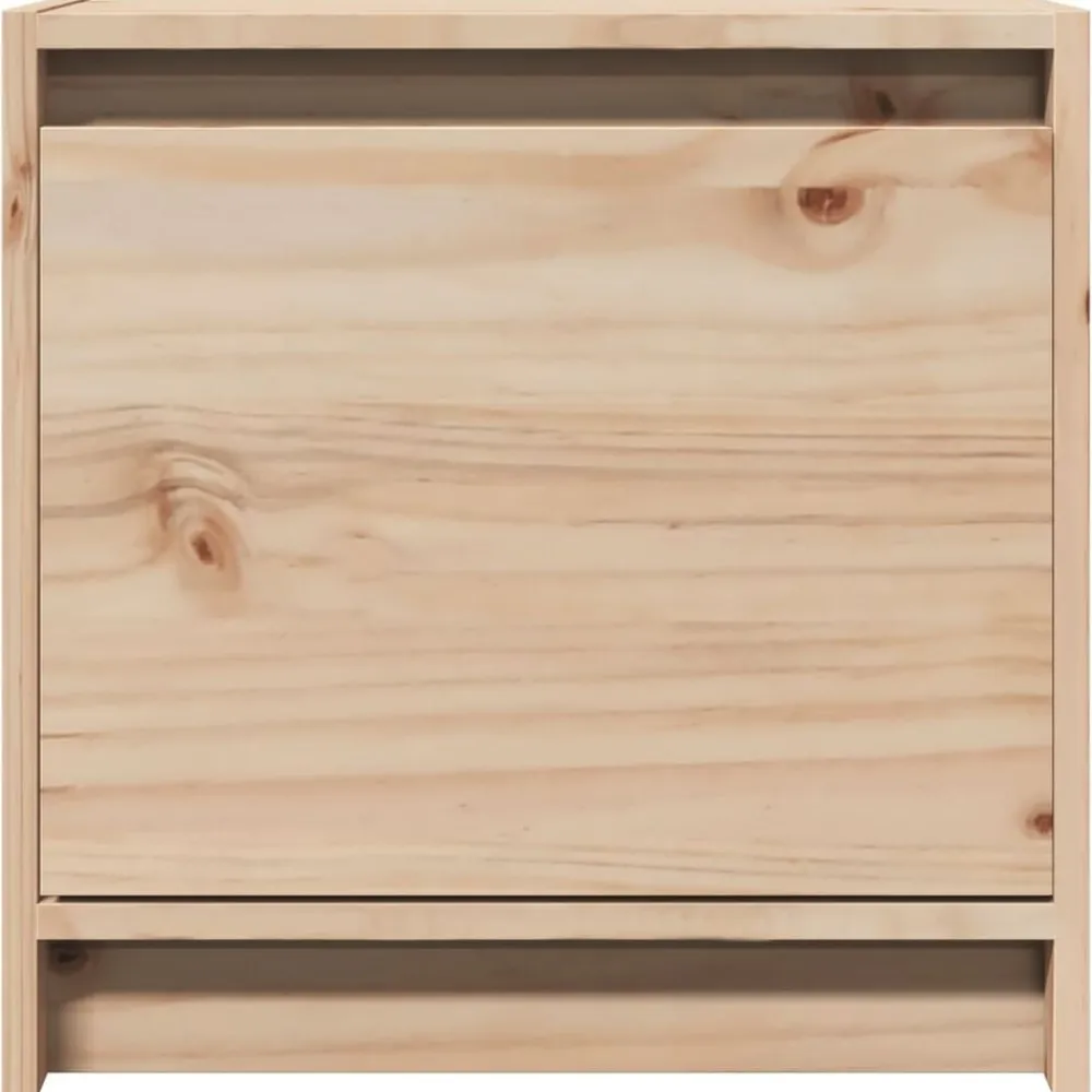 vidaXL Mesita de noche madera maciza de pino 40x30,5x40 cm Natural Online