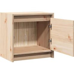 vidaXL Mesita de noche madera maciza de pino 40x30,5x40 cm Natural Online
